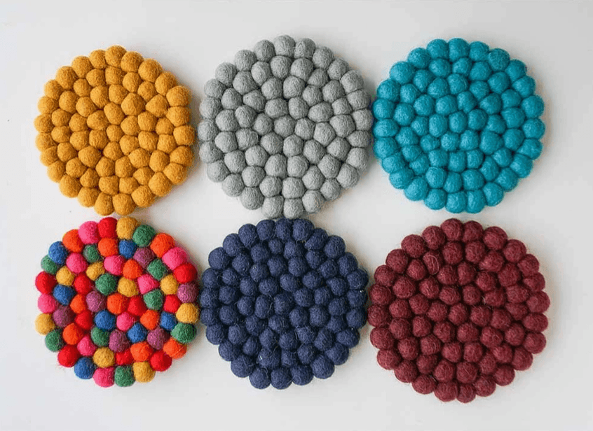 Wool Felt Hand Made Coaster - REGN