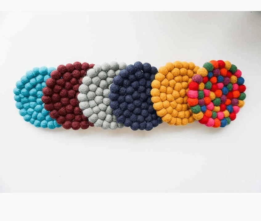 Wool Felt Hand Made Coaster - REGN