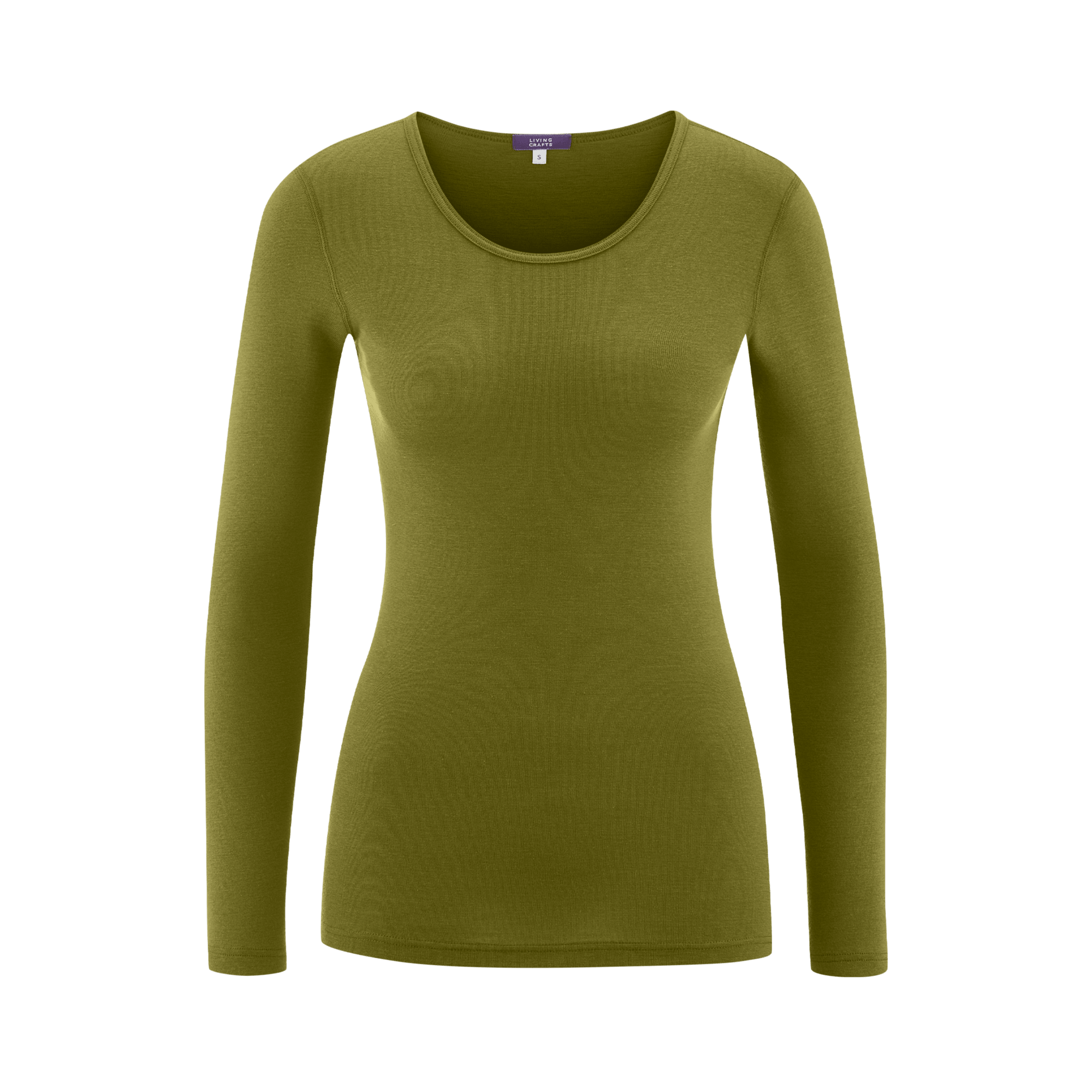 Wool & Organic Cotton Long Sleeve T-shirt: Womens - REGN