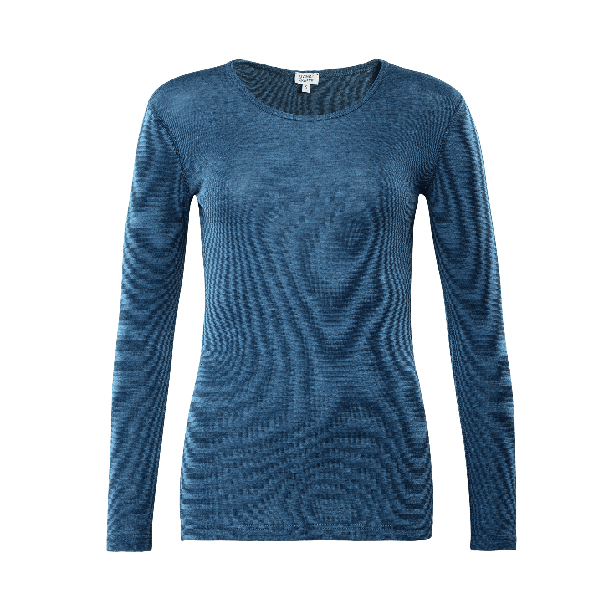 Wool & Organic Cotton Long Sleeve T-shirt: Womens - REGN