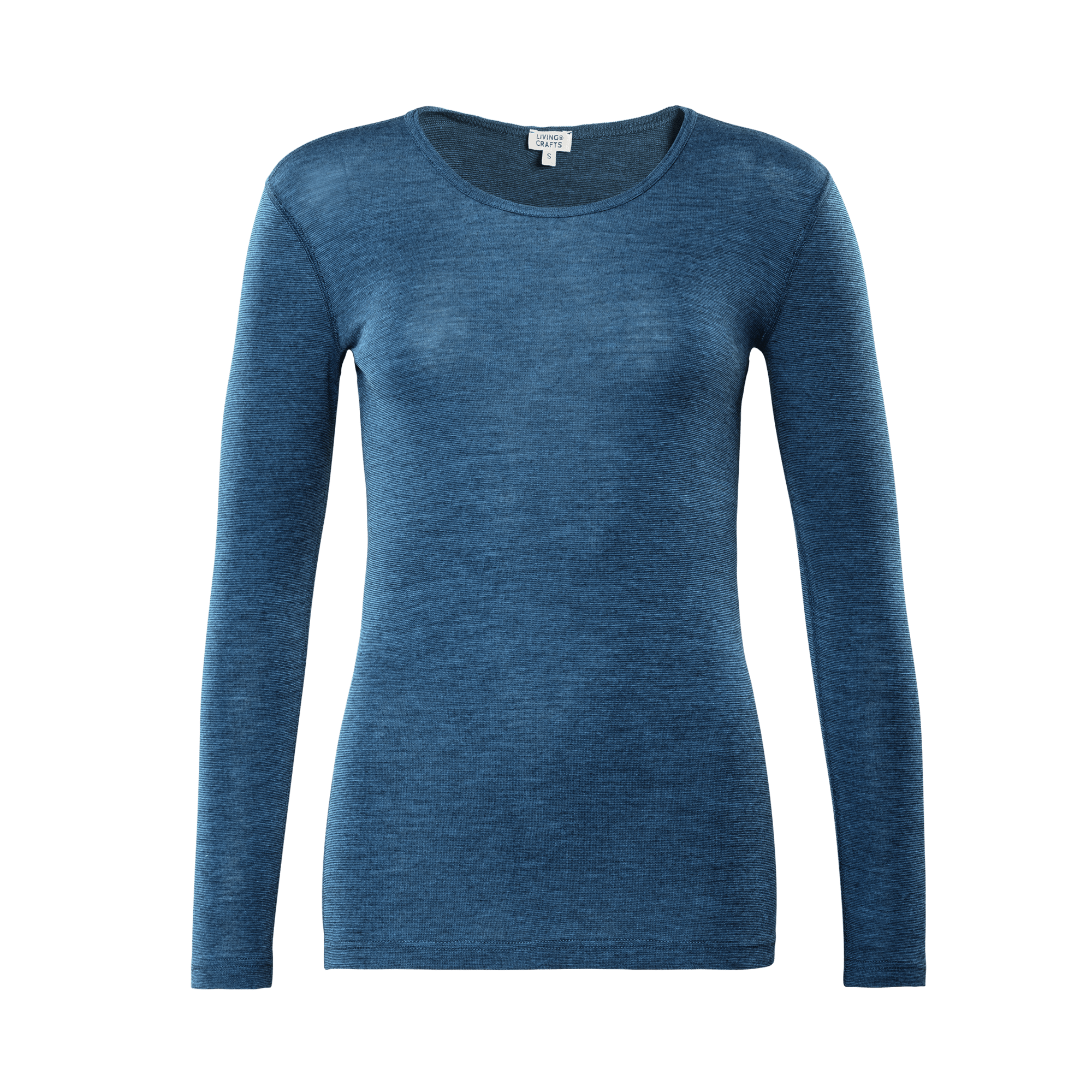 Wool & Organic Cotton Long Sleeve T-shirt: Womens - REGN