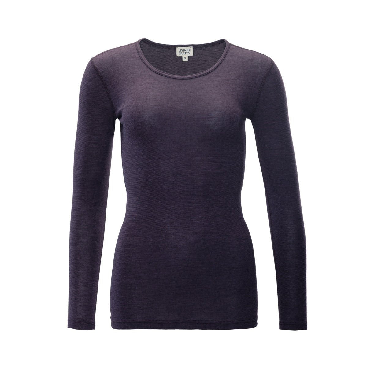 Wool & Organic Cotton Long Sleeve T-shirt: Womens - REGN