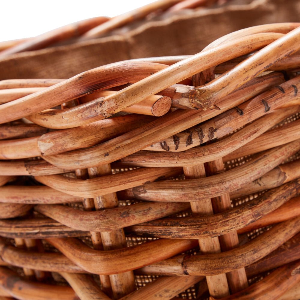 Wovenhill Bamboo Rattan Rectangle Log Basket - REGN