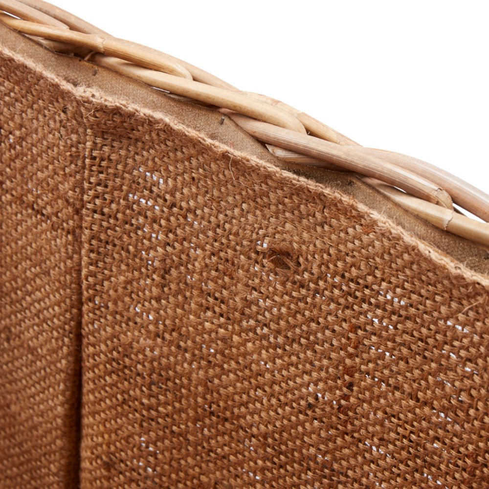 Wovenhill Kubu Rattan Rectangular Log Basket - REGN
