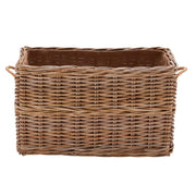 Wovenhill Kubu Rattan Rectangular Log Basket - REGN