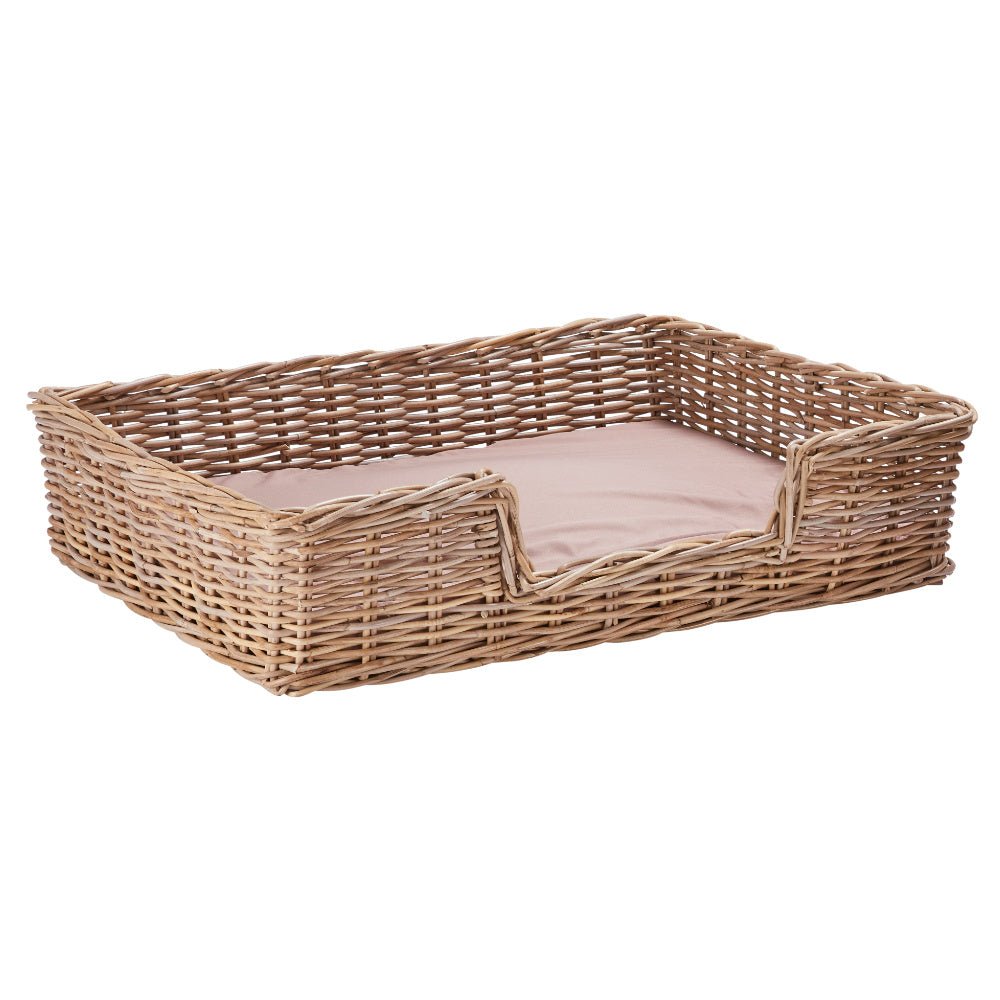 Wovenhill Kubu Rattan Rectangular Pet Bed - REGN