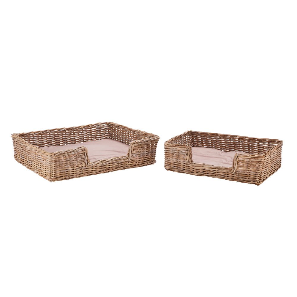 Wovenhill Kubu Rattan Rectangular Pet Bed - REGN
