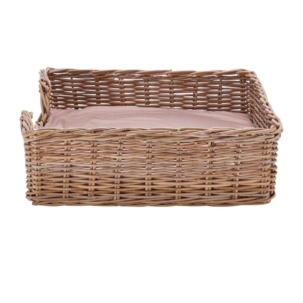 Wovenhill Kubu Rattan Rectangular Pet Bed - REGN