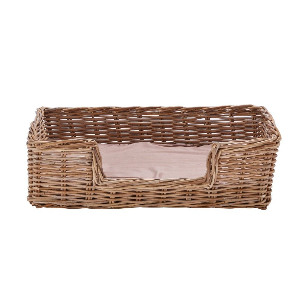 Wovenhill Kubu Rattan Rectangular Pet Bed - REGN