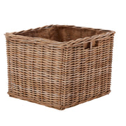 Wovenhill Kubu Rattan Square Log Basket - REGN