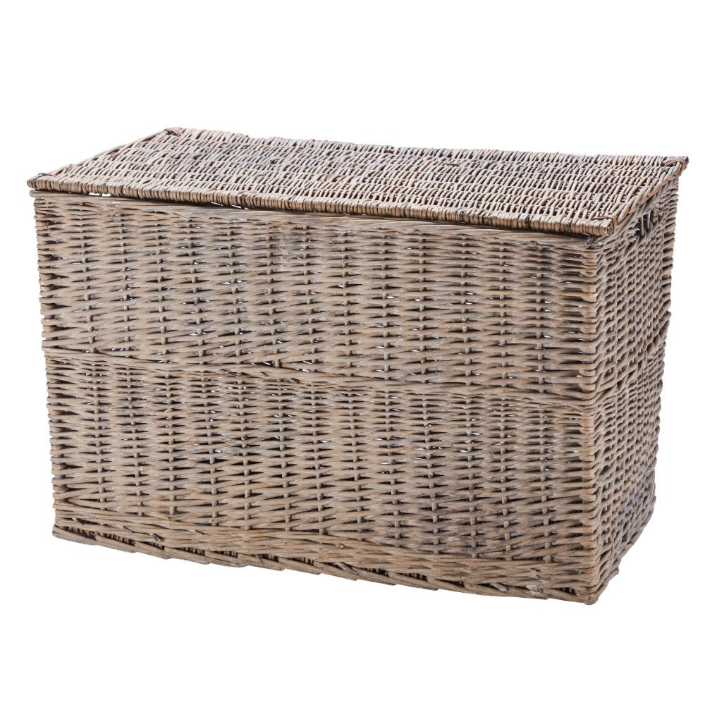 Wovenhill Wicker Grey Wash Hamper - REGN