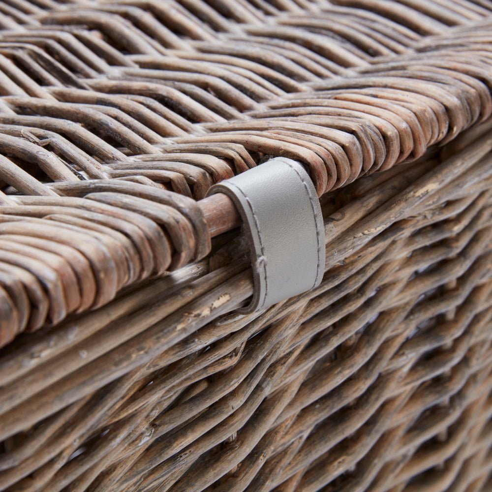 Wovenhill Wicker Grey Wash Hamper - REGN