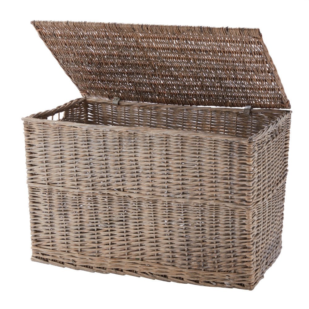 Wovenhill Wicker Grey Wash Hamper - REGN