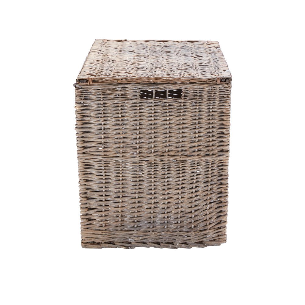 Wovenhill Wicker Grey Wash Hamper - REGN