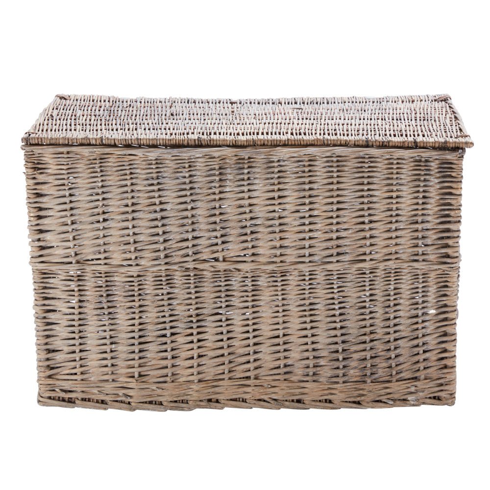 Wovenhill Wicker Grey Wash Hamper - REGN