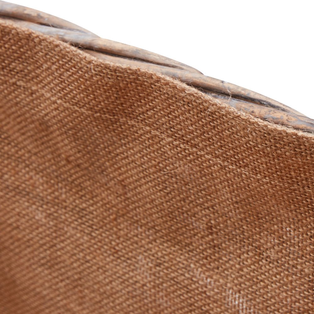 Wovenhill Wicker Grey Wash Rectangular Log Basket with Hoop Handles - REGN