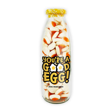 You’Re A Good Egg - Gummy Fried Eggs Retro Sweets in Bottle - REGN