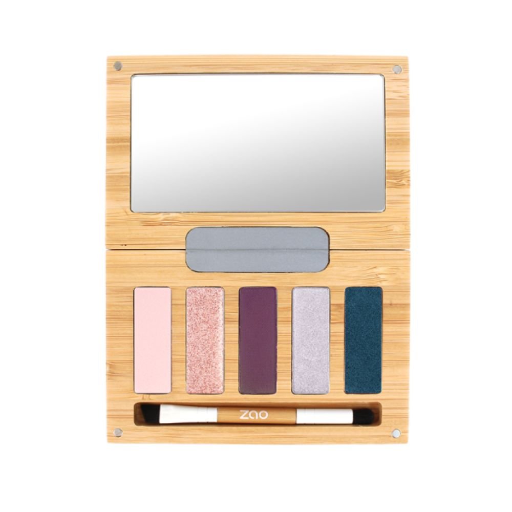 Zao Night & Roses Palette – Refillable Bamboo Eyeshadow Palette - REGN