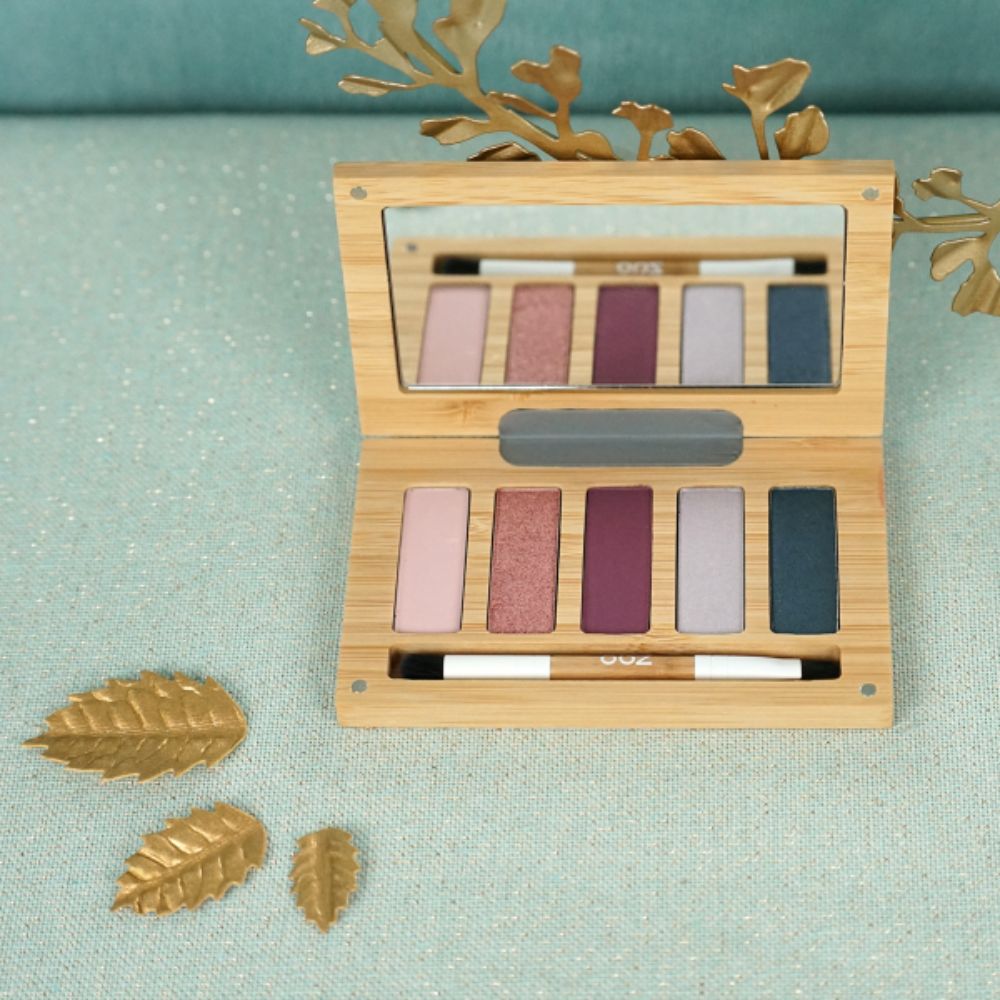 Zao Night & Roses Palette – Refillable Bamboo Eyeshadow Palette - REGN