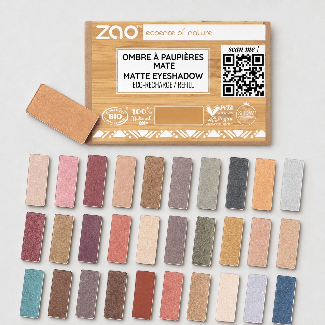 ZAO Organic Refill Eyeshadow for Refillable Makeup Palettes - REGN