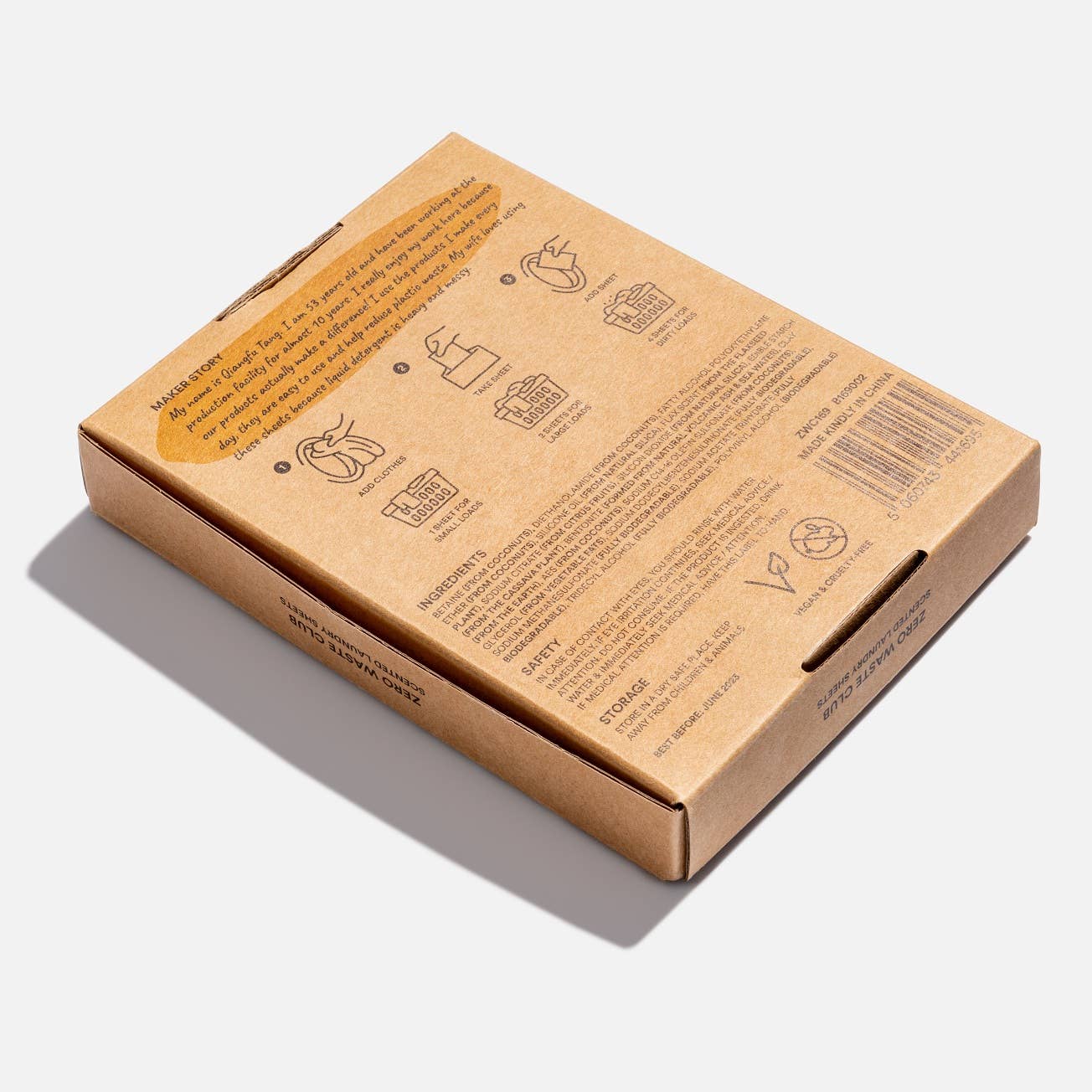 Zero Waste Club Laundry Detergent Sheets - Pack of 64 (Plastic Free) - REGN