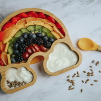 Baby weaning rainbow plate 