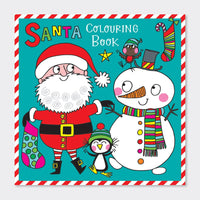 Christmas Square Colouring Book - Santa & Snowman