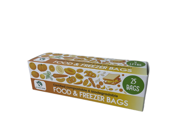 Compostable Freezer & Food Bags – 4L