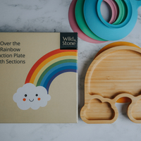 Baby weaning rainbow plate 