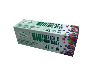 4L Biodegradable Food & Freezer Bags - 25 bags