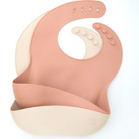 Baby silicone bibs BPA free in a pack of 2