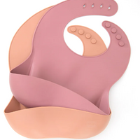 Baby silicone bibs BPA free in a pack of 2