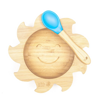 Baby sunshine suction bowl in blue