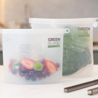 REUSABLE SILICONE ZIPLOCK FOOD BAG