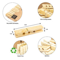 pack of 20 bamboo pegs information
