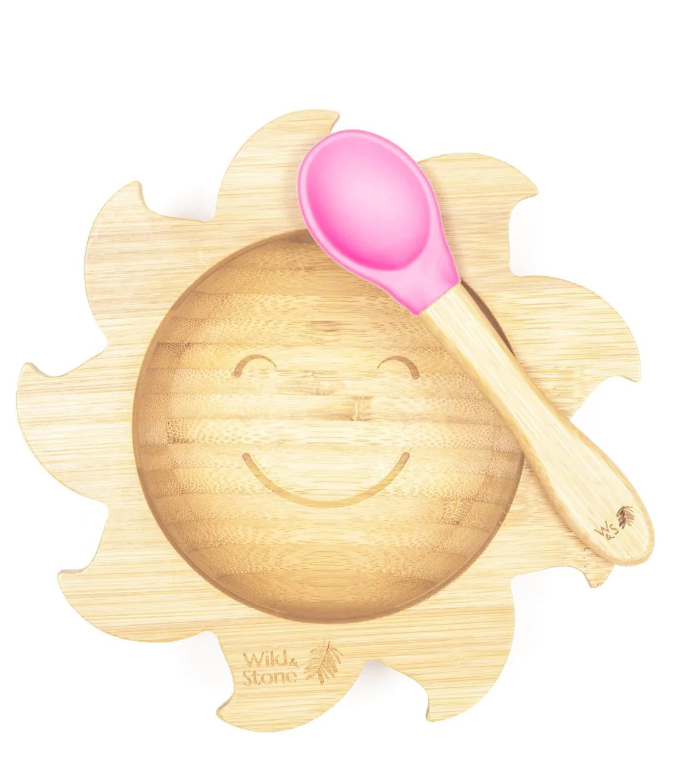 Baby sunshine suction bowl in pink
