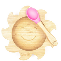 Baby sunshine suction bowl in pink
