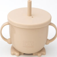 Baby sippy cup in cream
