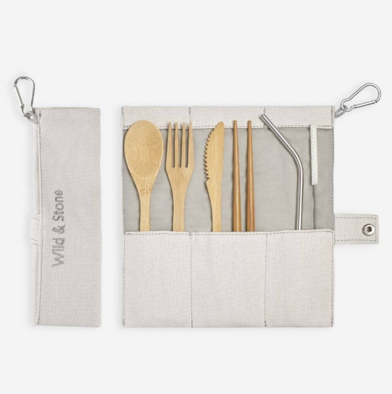 Reusable Bamboo Travel Cutlery Set