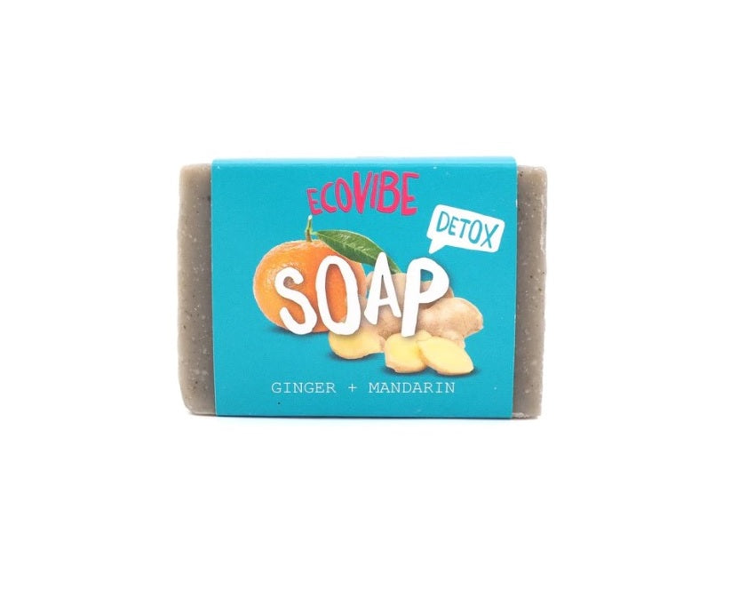 Plastic free Antibacterial Soap - Ginger & Mandarin Soap Bar