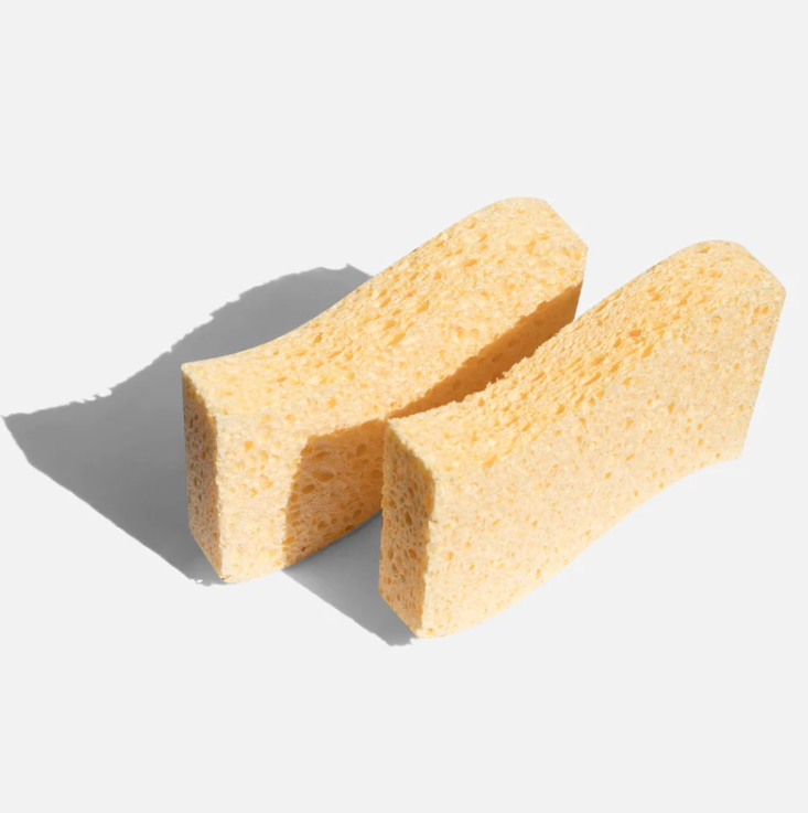 Biodegradable Kitchen Sponges - Pack of 2 in yellow