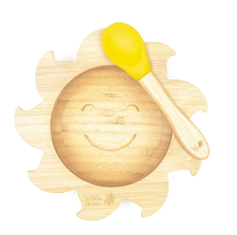 Baby sunshine suction bowl in yellow