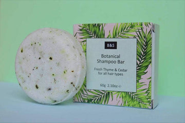 BOTANICAL SHAMPOO BAR FRESH THYME & CEDAR - VEGAN - 60g