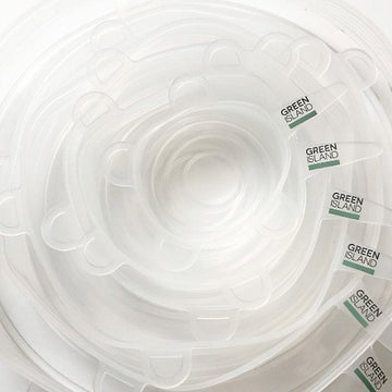 Adjustable Anti Spill Air Tight Stretch Lids - Silicone Lids Pack of 6 - REGN