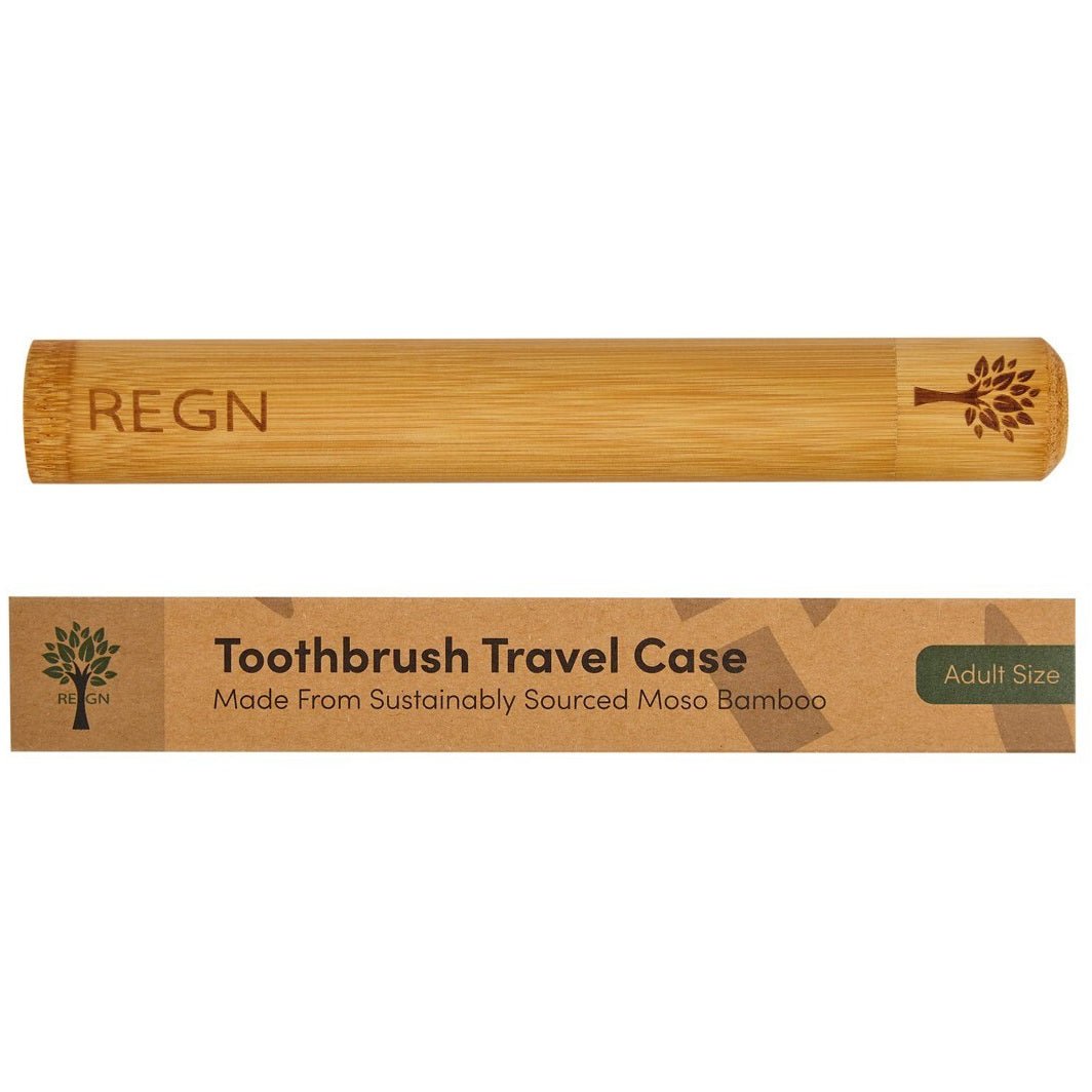 Adult Bamboo Toothbrush Case | Plastic Free Eco Case - REGN