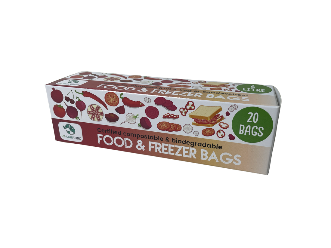 Compostable Freezer & Food Bags – 6L