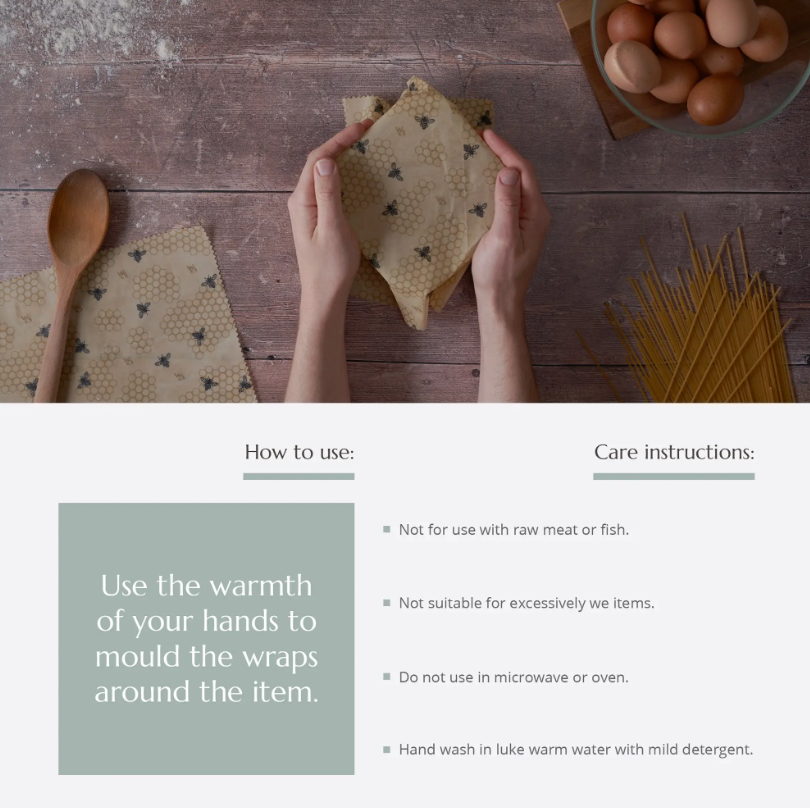 How to use Beeswax food wraps
