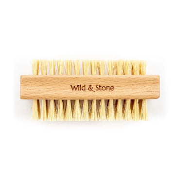 Biodegradable Natural Beechwood Nail Scrubbing Cleansing Brush, Eco Plastic Free Nail Washer - REGN