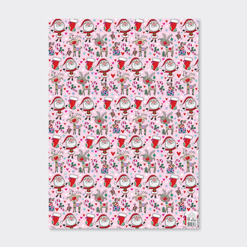 Christmas Gift Wrap - Santa & Reindeer - REGN
