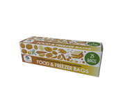 Compostable Biodegradable Food Storage Freezer Bags, Leakproof Airtight Eco Green Living Storage Bags - 4 Litres - REGN